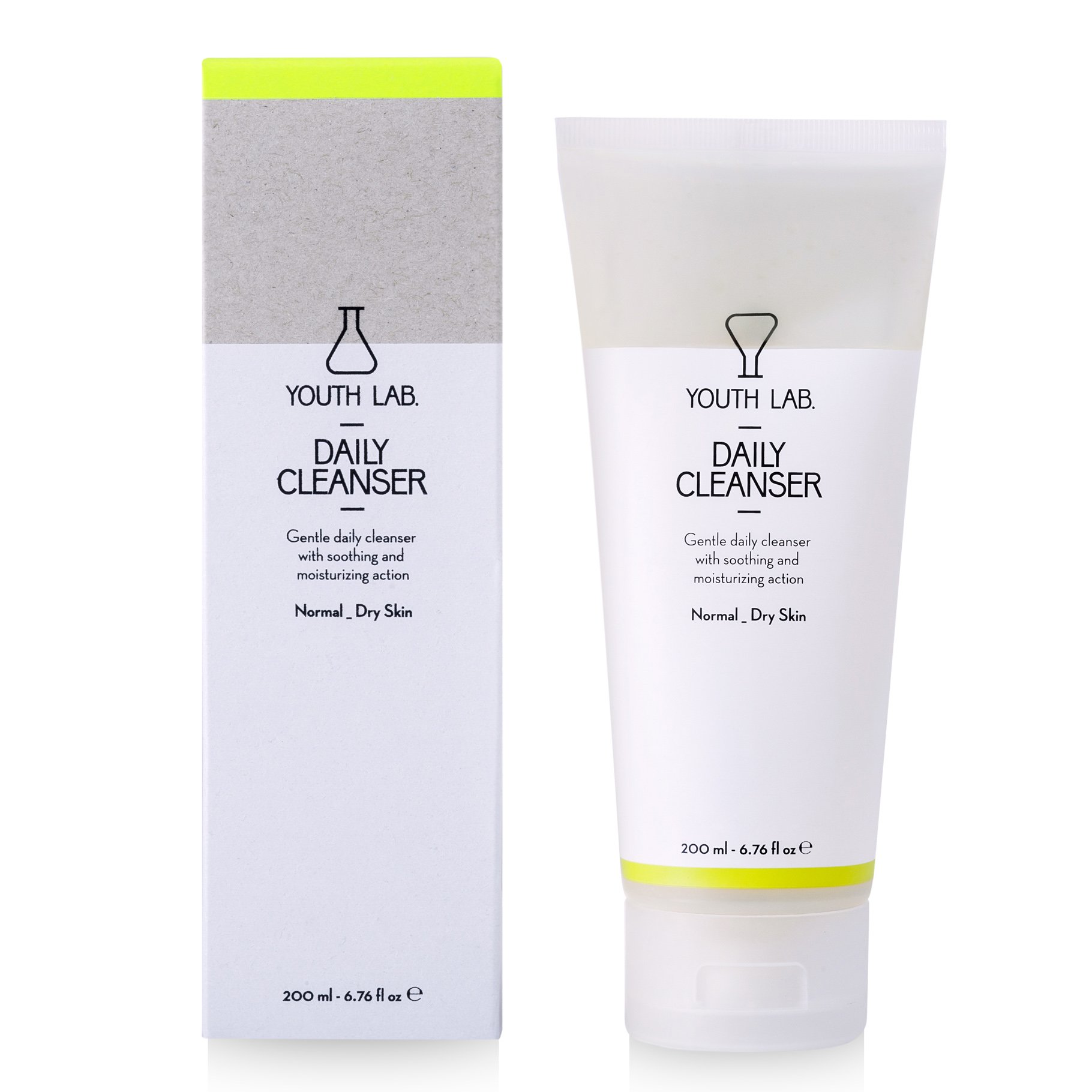 YOUTH LAB. Daily Cleanser Normal Dry Skin Gel Καθαρισμού για Κανονικές – Ξηρές Επιδερμίδες 200ml