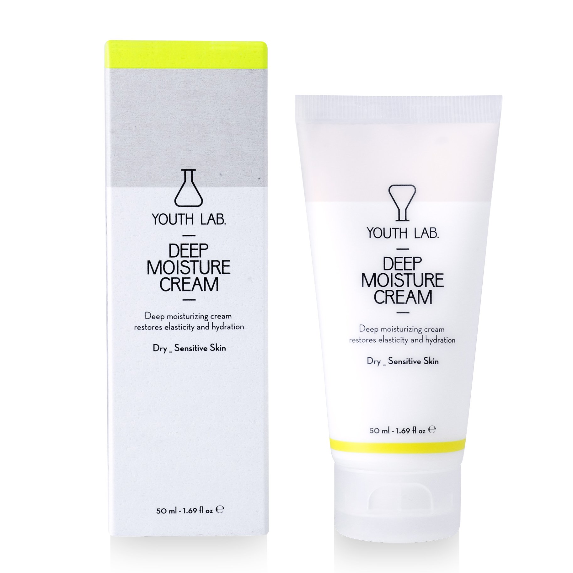 Youth Lab Deep Moisture Cream Dry Sensitive Skin, Ενυδατική Κρέμα για Ξηρό – Ευαίσθητο Δέρμα 50ml