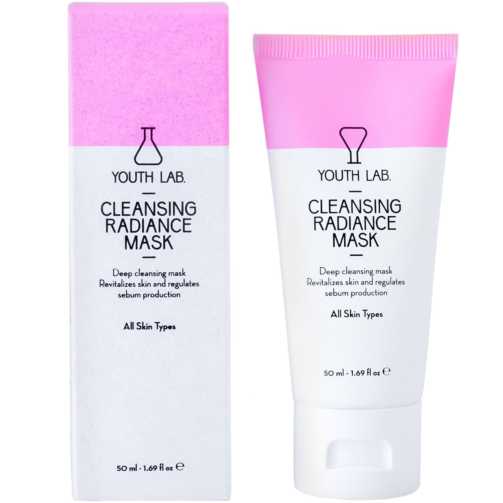 Youth Lab. Youth Lab Cleansing Radiance Mask Μάσκα Καθαρισμού, Λάμψης & Μείωσης των Διεσταλμένων Πόρων 50ml