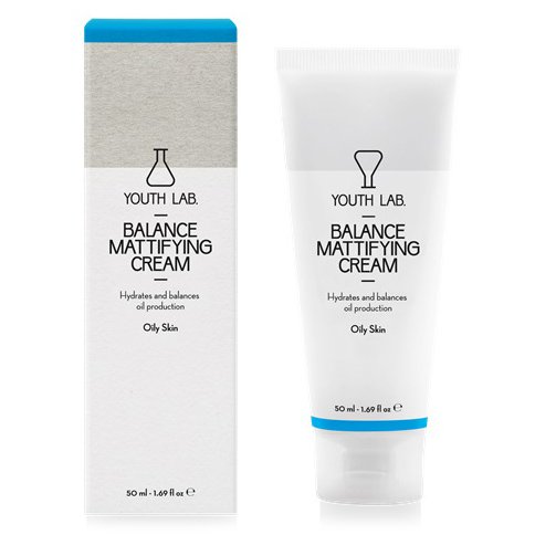 YOUTH LAB. Balance Mattifying Cream Oily Skin Ρυθμιστική, Αντιοξειδωτική Ενυδατική Κρέμα για Λιπαρό Δέρμα με Τάση Ακμής 50ml