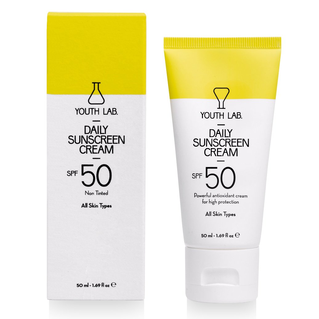 Youth Lab Daily Sunscreen Cream Spf50 Non Tinted Αντηλιακή Κρέμα Υψηλής Προστασίας με Ισχυρή Αντιοξειδωτική Δράση 50ml