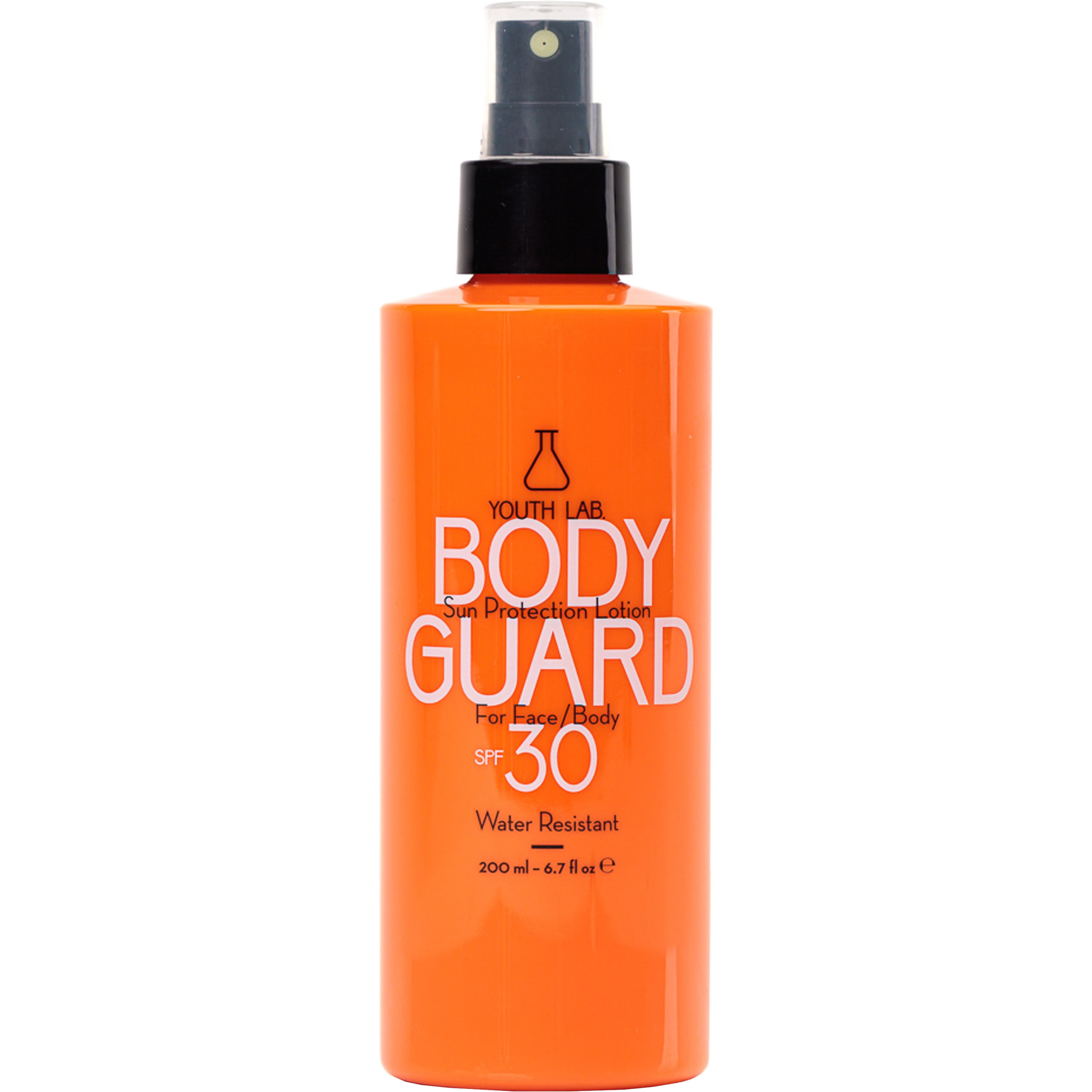 Youth Lab Body Guard Sun Protection for Face & Body Lotion Spf30 Αντηλιακό Αδιάβροχο Σπρέι Υψηλής Προστασίας Προσώπου & Σώματος  200ml