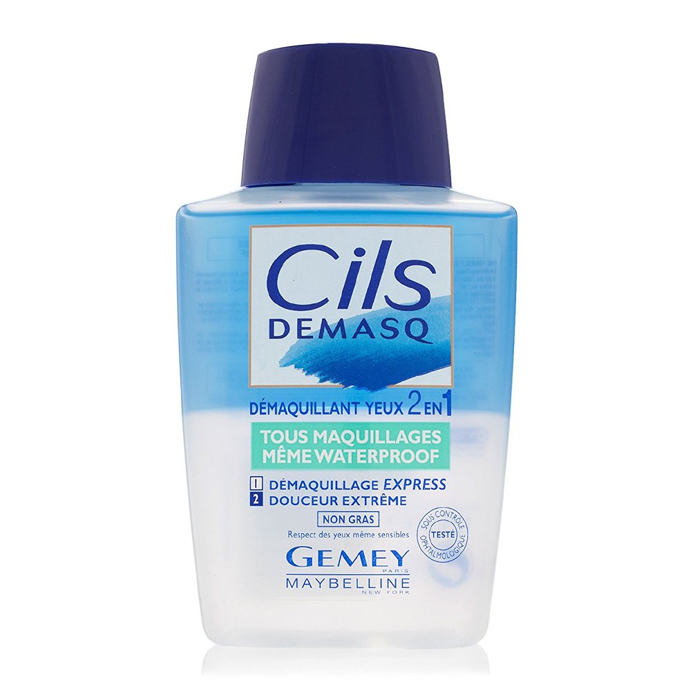 Maybelline Cils Makeup Remover for Eyes 2 in 1 Λοσιόν Ντεμακιγιάζ Ματιών με Φόρμουλα Διπλής Δράσης 125ml