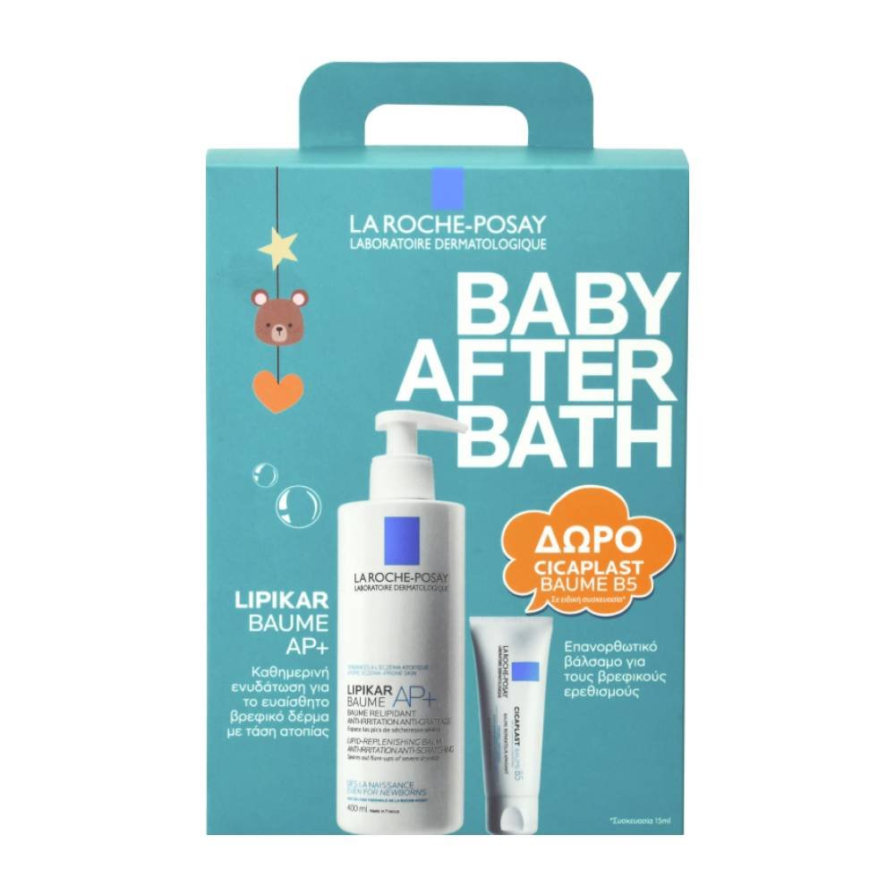 La Roche-Posay Πακέτο Προσφοράς Lipikar Baume AP+ Ενυδατικό Βάλσαμο για Ατοπικό Δέρμα 400ml & Δώρο Cicaplast Baume B5, 15ml