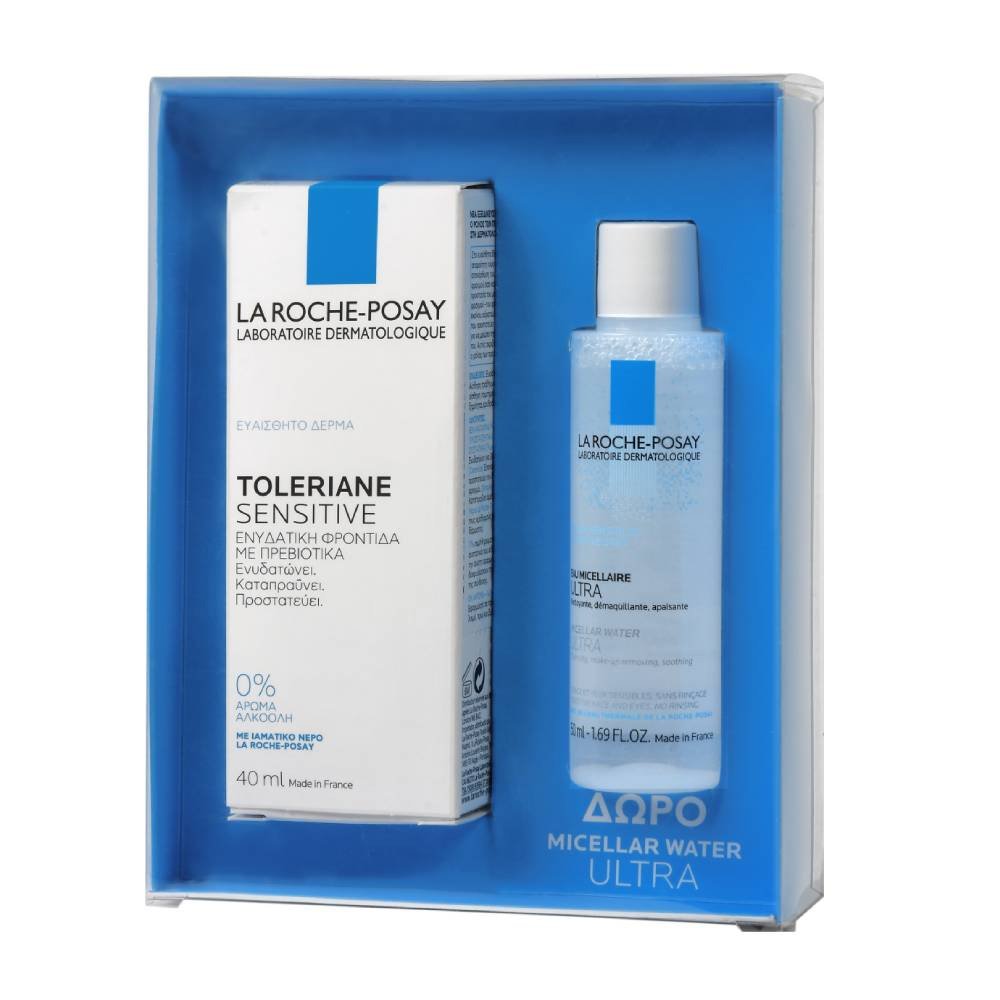 La Roche-Posay Πακέτο Προσφοράς Toleriane Sensitive Prebiotic Moisturizer 40ml & Δώρο Micellar Water Ultra 50ml