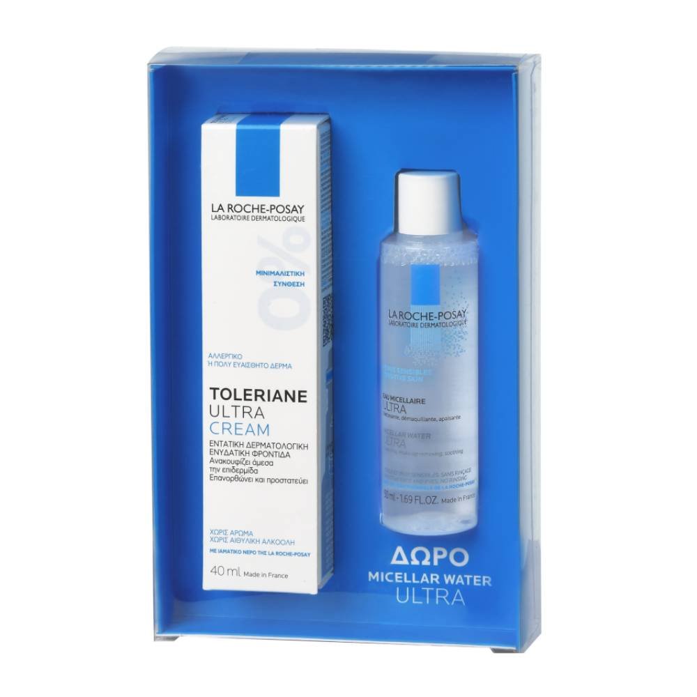 La Roche-Posay Πακέτο Προσφοράς Toleriane Ultra Face Cream 40ml & Δώρο Micellar Water Ultra για Πρόσωπο – Μάτια – Χείλη 50ml