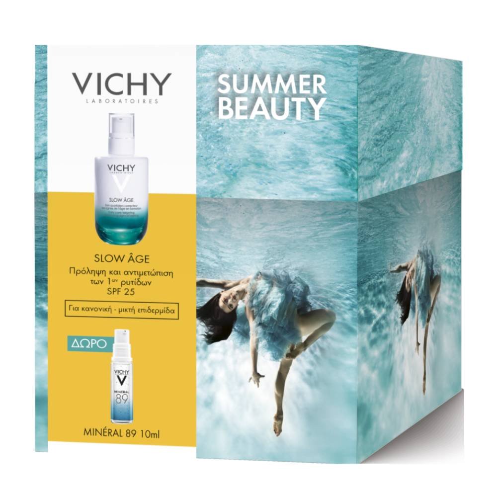 Vichy Πακέτο Προσφοράς Slow Age Spf25 για Κανονική – Μικτή Επιδερμίδα 50ml & Δώρο Mineral 89 Booster 10ml