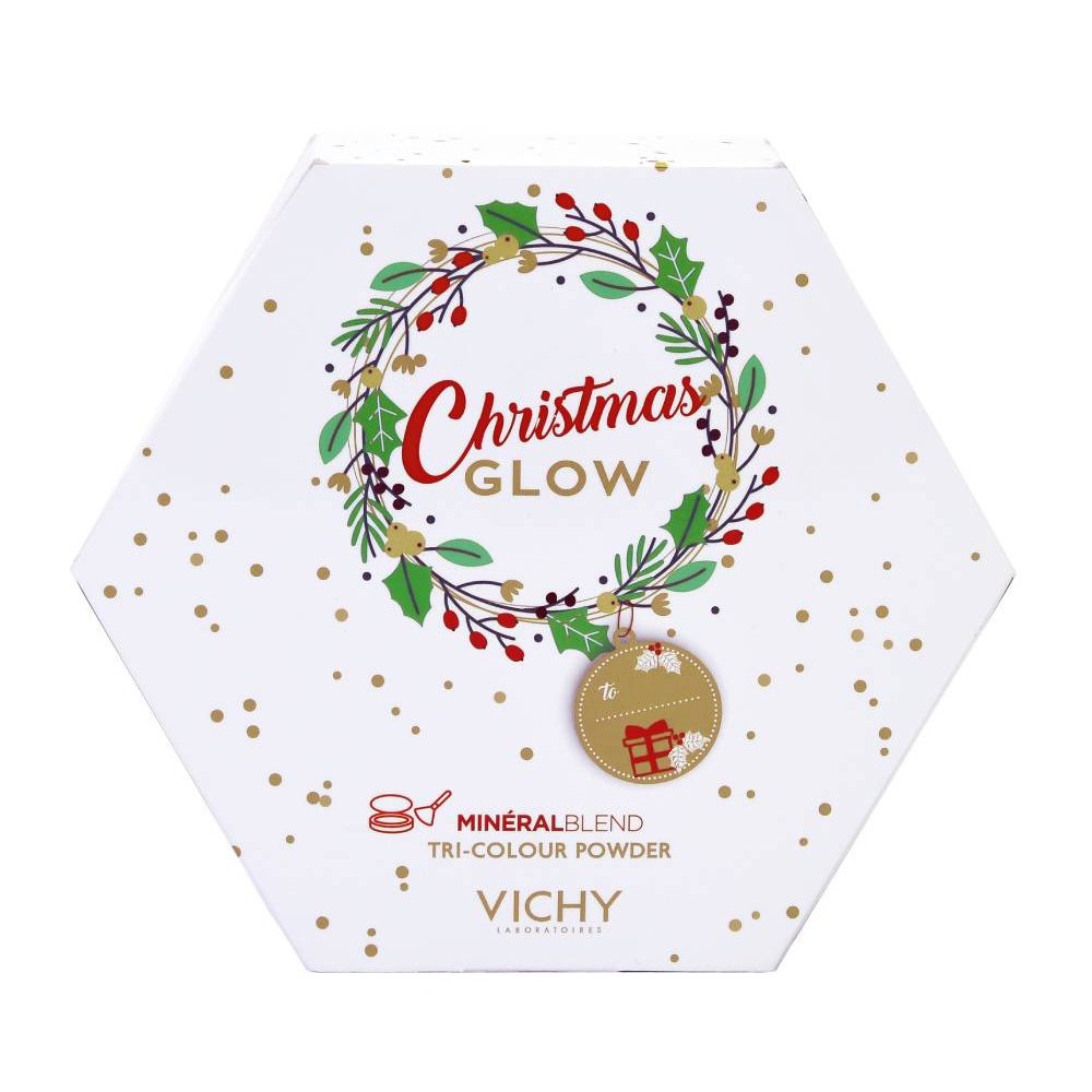 Vichy Christmas Glow MineralBlend Make Up Healthy Glow Tri-Colour Powder Tan Τρίχρωμη Πούδρα Λάμψης & Ενυδάτωσης 9gr