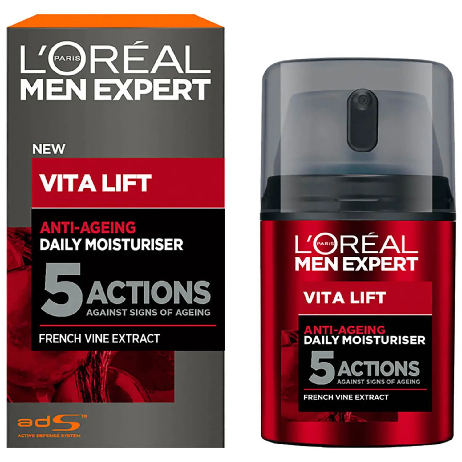 L’oreal Paris Men Expert Vita Lift Anti-Ageing Daily Moisturiser 5 Actions Ανδρική Αντιγηραντική Κρέμα Προσώπου 5 Σημείων 50ml
