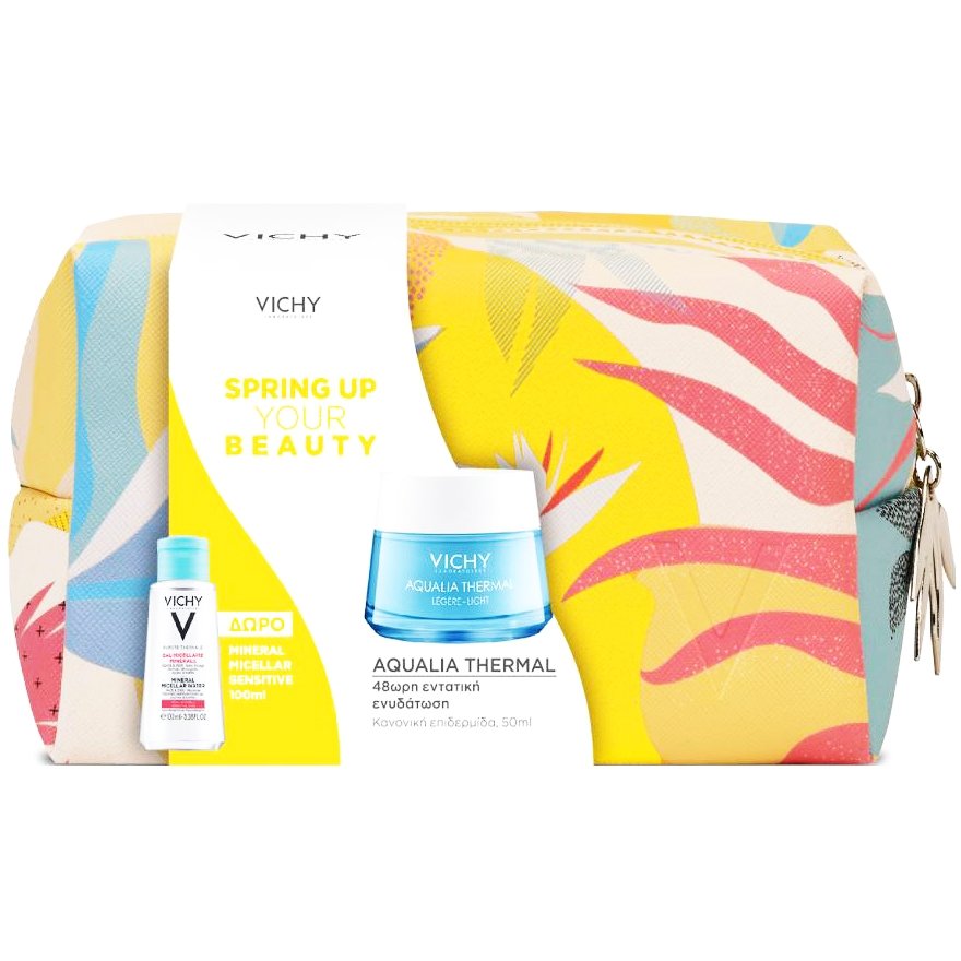 Vichy Promo Spring Up Your Beauty Aqualia Thermal Light 50ml & Mineral Micellar Sensitive 100ml & Νεσεσέρ