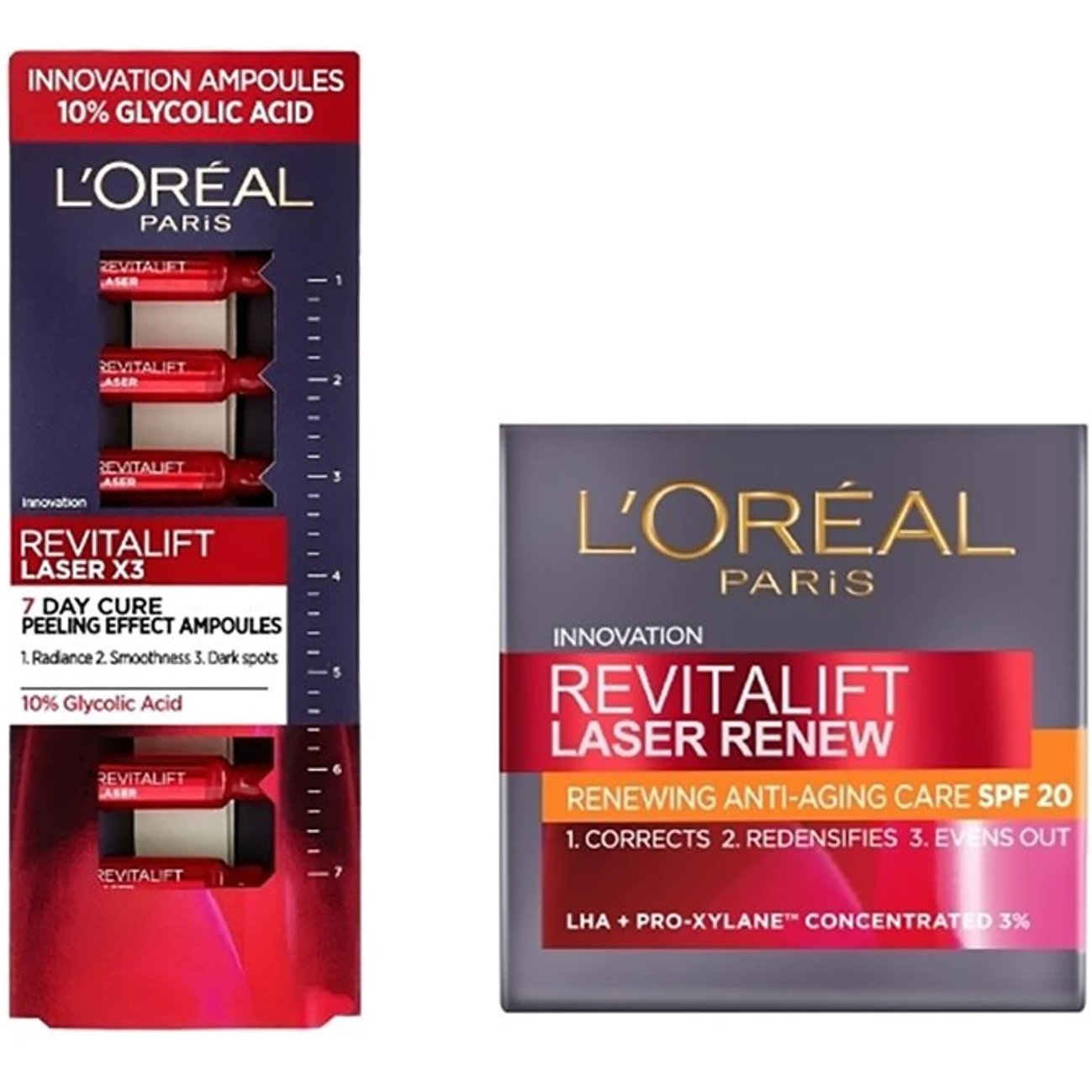 L’oreal Paris Revitalift Laser Renew Σετ Περιποίησης με Κρέμα Προσώπου & Serum Ιδανικό για 50+