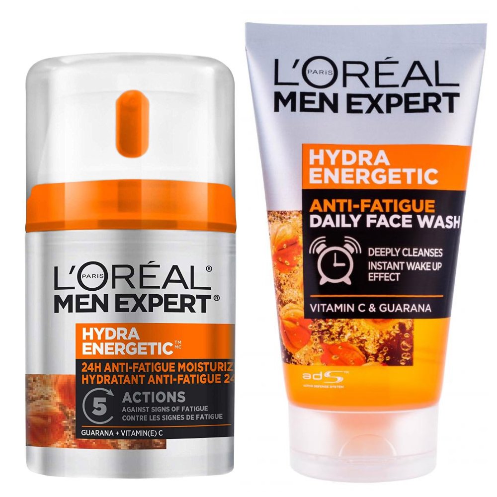 L’oreal Paris Men Expert Hydra Energetic Πακέτο Προσφοράς Anti-Fatique Moisturizer Cream 50ml & Wake up Effect Face Wash 100ml