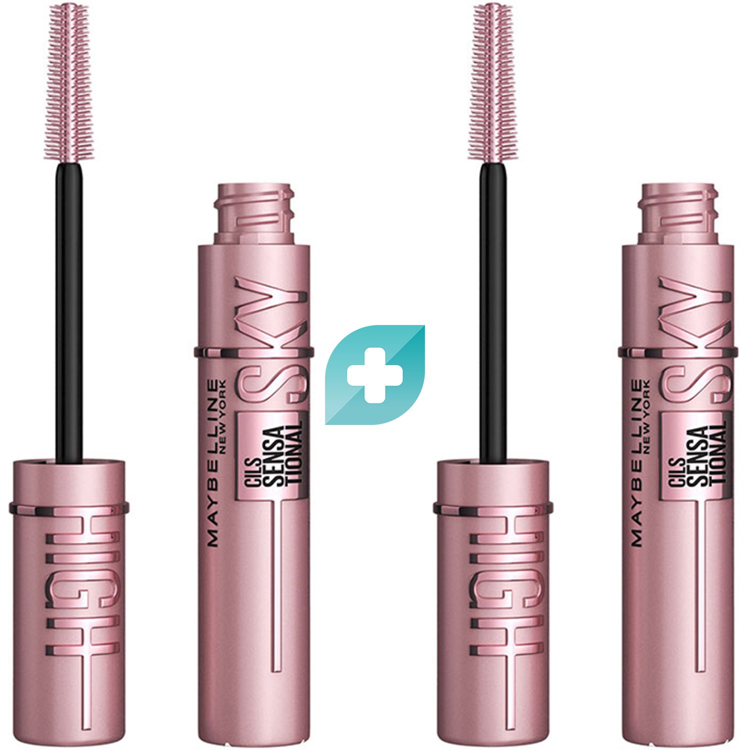 Maybelline Promo Lash Sensational Sky High Mascara Very Black Μάσκαρα για Πλούσιο Όγκο & Μήκος 2 Τεμάχια (2x7.2ml)