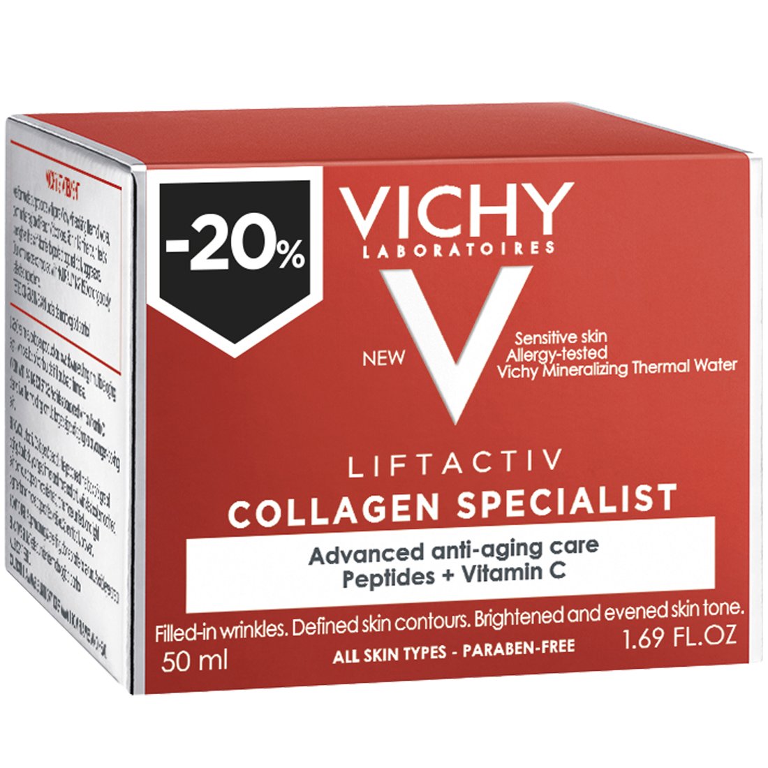 Vichy Liftactiv Collagen Specialist Κρέμα Ημέρας Προσώπου για Επανόρθωση των Βαθιών & Κάθετων Ρυτίδων της Επιδερμίδας 50ml Promo -20%