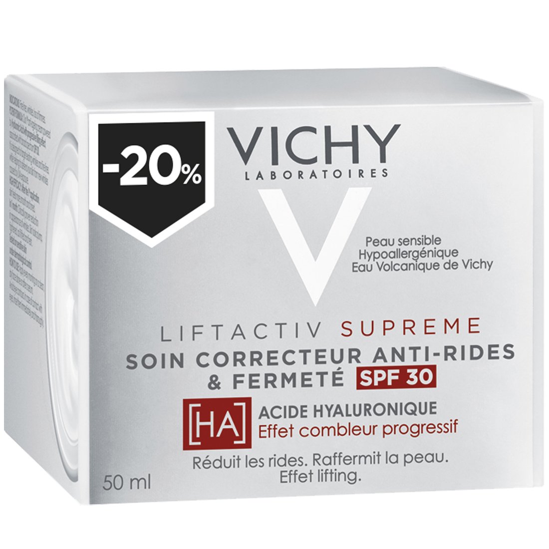 Vichy Liftactiv Supreme Anti-Rides HA Spf30 Κρέμα Ημέρας Αντιρυτιδική & Συσφικτική Φροντίδα με Υαλουρονικό Οξύ 50ml Promo -20%
