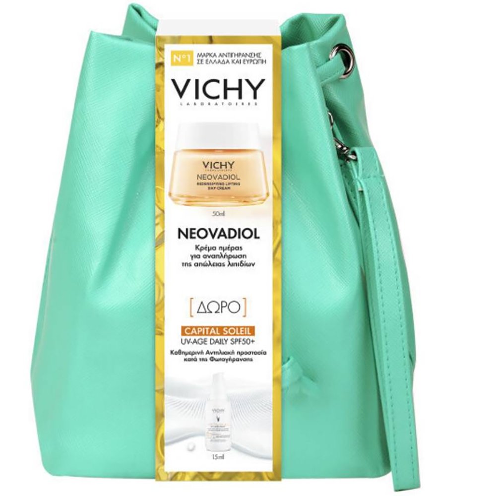 Vichy Πακέτο Προσφοράς Neovadiol Redensifying Lifting Day Cream 50ml & Δώρο Capital Soleil UV-Age Daily Spf50+, 15ml & Τσαντάκι