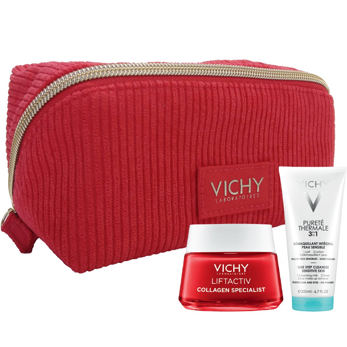 Vichy Promo Liftactiv Collagen Specialist 50ml & Purete Thermal One Step Cleanser Sensitive Skin – Eyes 3 in 1, 100ml & Νεσεσέρ