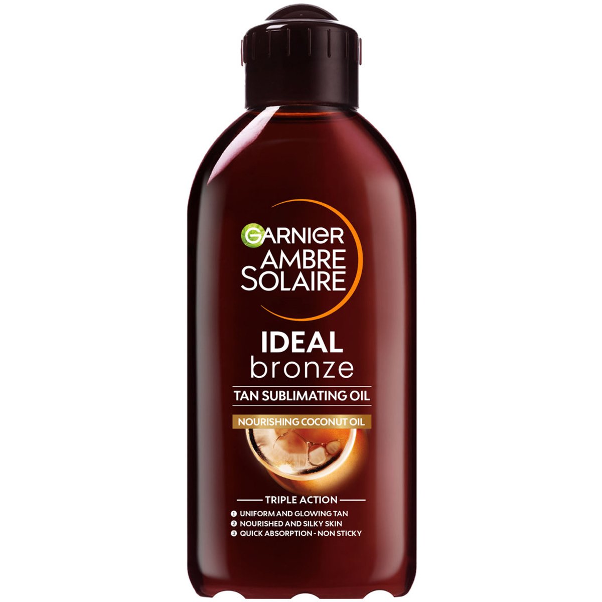 Garnier Garnier Ambre Solaire Ideal Bronze Tan Sublimating Oil Λάδι για Χρυσαφένιο Μαύρισμα 200ml