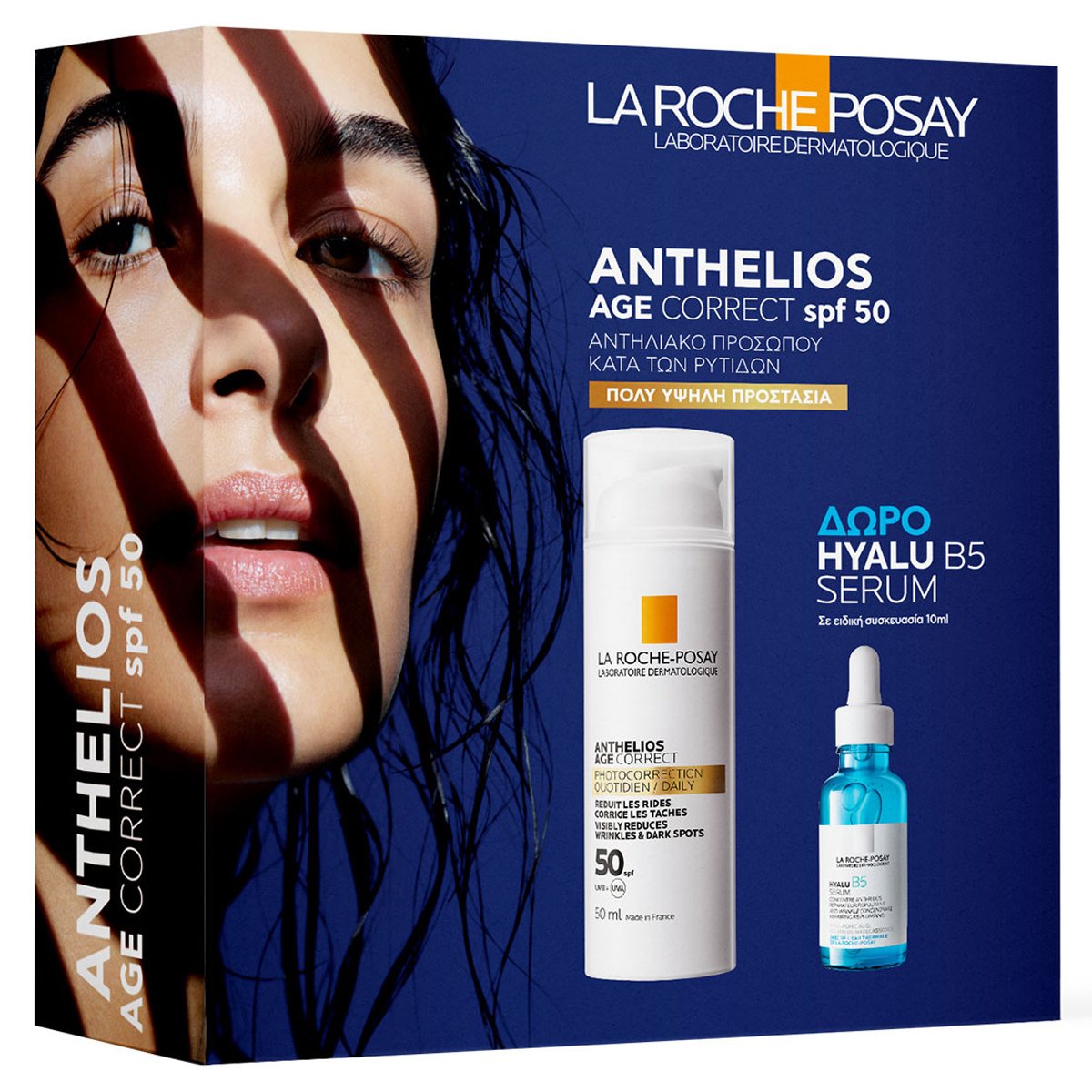 La Roche-Posay La Roche-Posay Promo Anthelios Age Correct Spf50, 50ml & Δώρο Hyalu B5 Anti-Wrinkle Serum 10ml