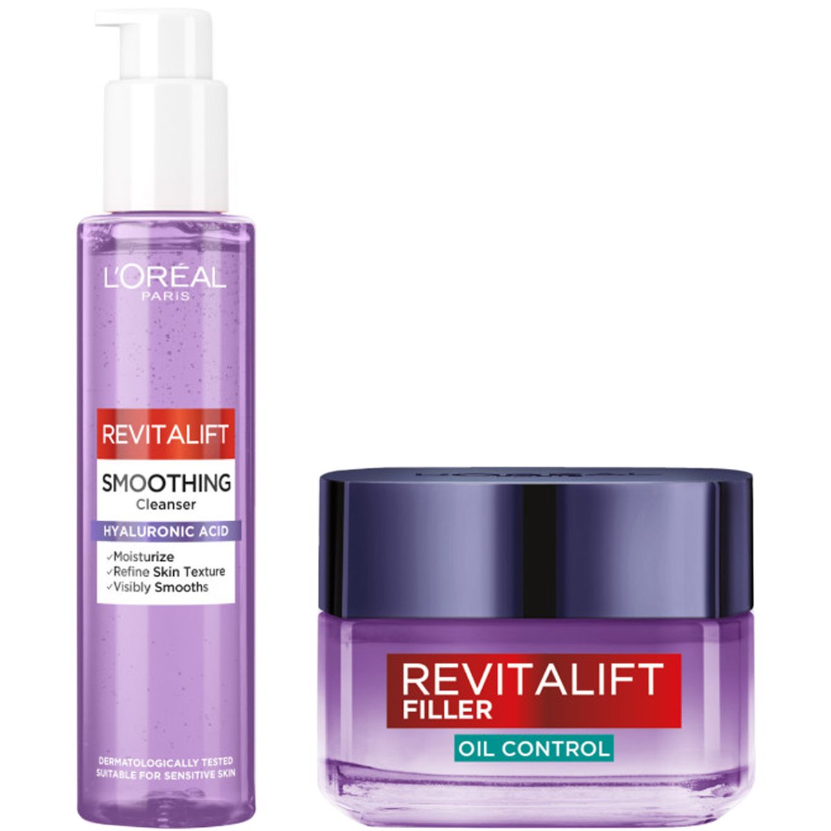 L'Oreal Paris Promo Revitalift Filler Hyaluronic Gel-Cream 50ml & Smoothing Cleanser Spray 150ml