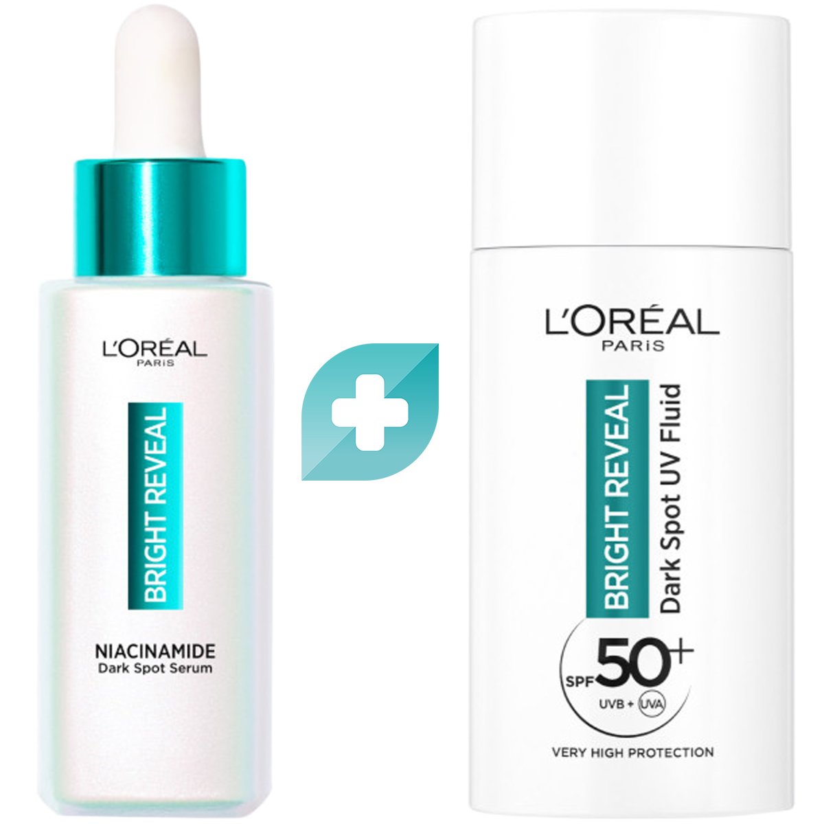Loreal Paris L'Oreal Paris Promo Bright Reveal Niacinaminde Dark Spot Serum 30ml & Dark Spot UV Fluid Spf50+, 50ml