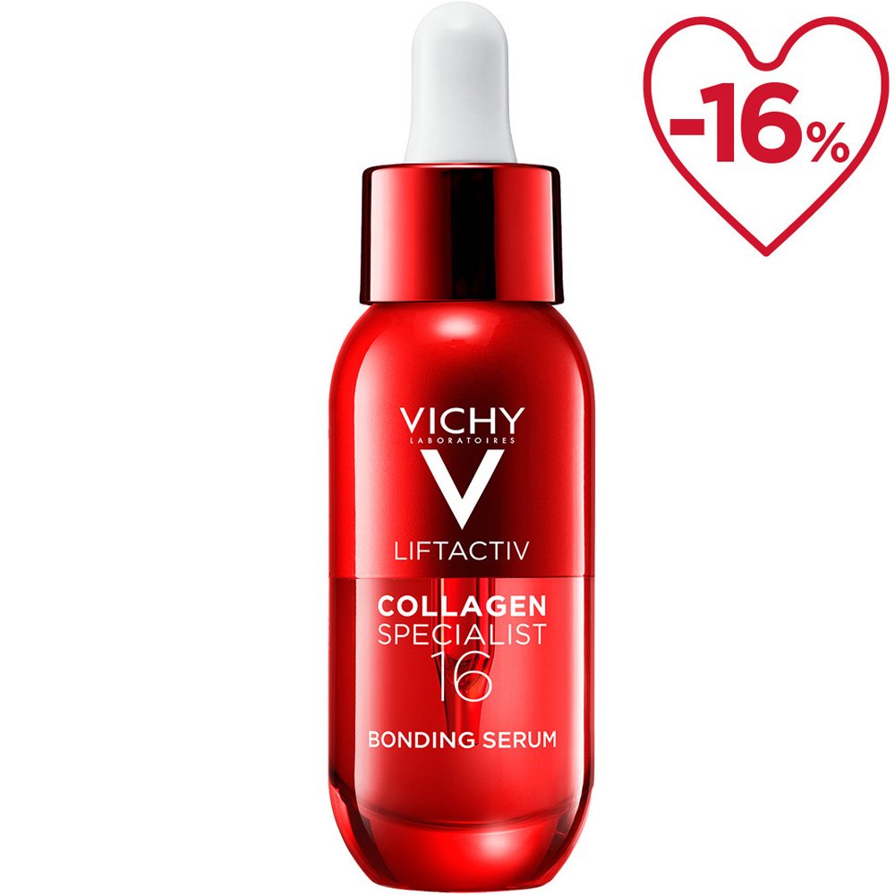 Vichy Promo Liftactiv Collagen Specialist 16 Bonding Serum Αντιρυτιδικός Ορός Προσώπου που Ενισχύει την Παραγωγή Κολλαγόνου & Καταπολεμά τα 16 Σημάδια της Γήρανσης 30ml