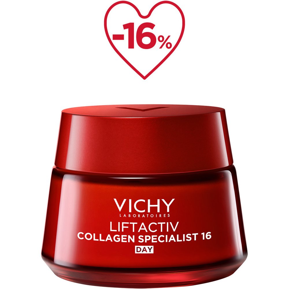Vichy Liftactiv Collagen Specialist 16 Day Face Cream Αντιγηραντική Κρέμα Ημέρας Προσώπου που Ενισχύει το Κολλαγόνο & Διορθώνει τα 16 Σημάδια της Γήρανσης 50ml
