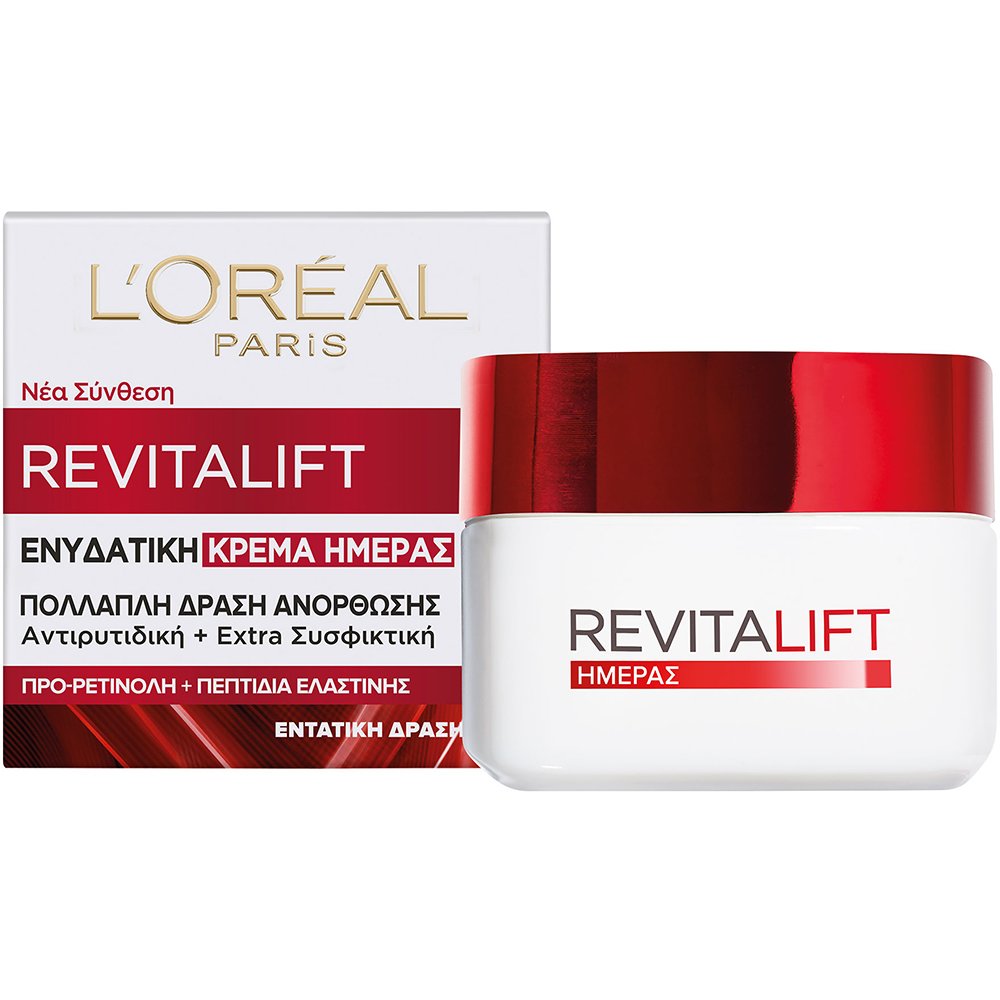Loreal Paris L'oreal Paris Revitalift Day Cream Ενυδατική Κρέμα Ημέρας Προσώπου με Αντιρυτιδική - Συσφικτική Δράση 50ml