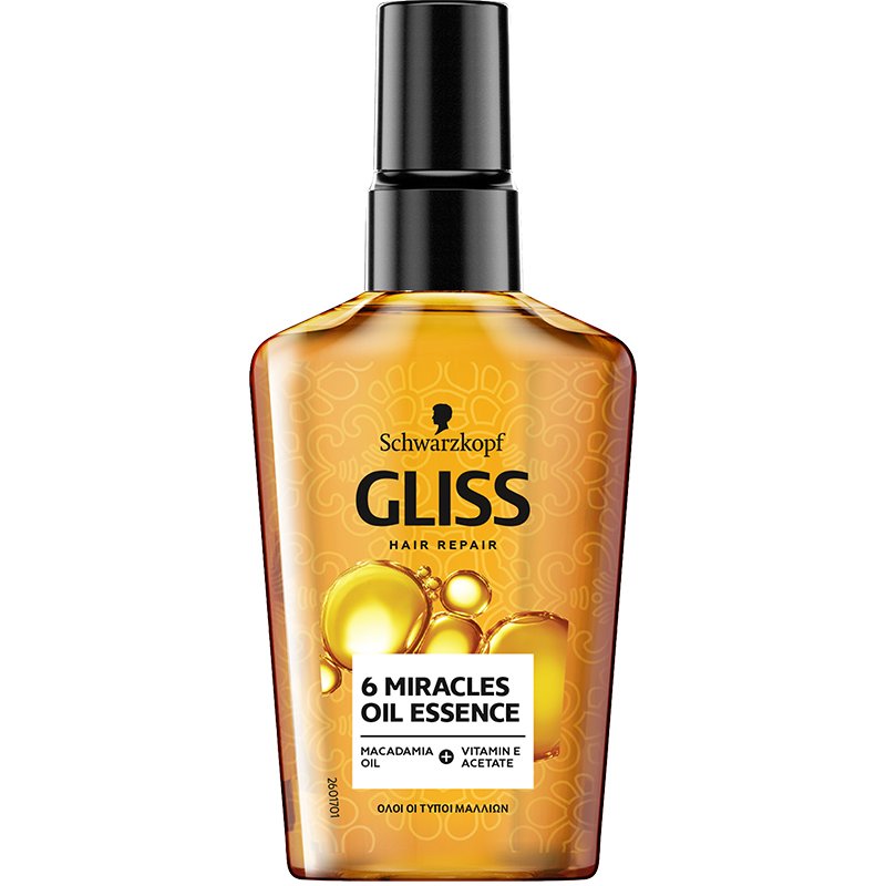 Schwarzkopf Gliss Treatment 6 Miracle Oil Λάδι Επανόρθωσης Μαλλιών 75ml