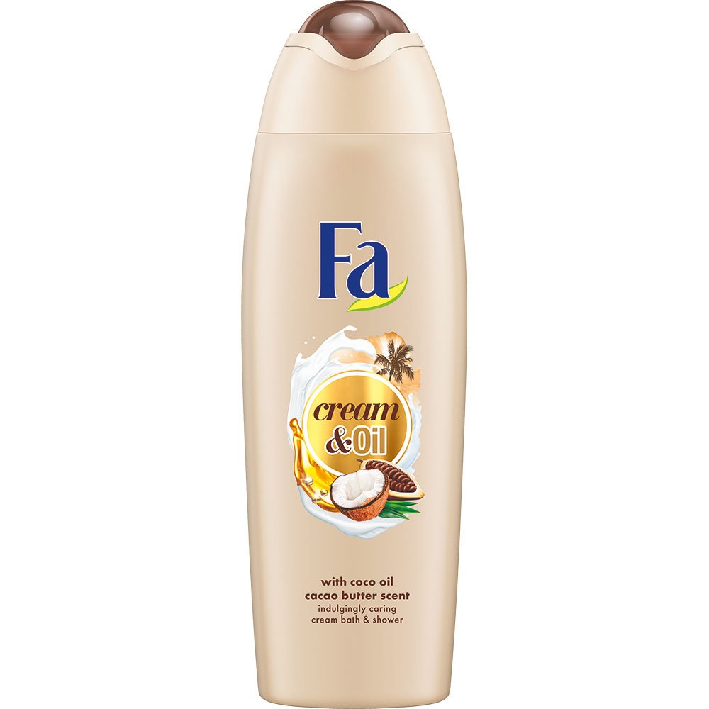 Fa Foam Bath Cream & Oil Cacao Κρεμώδες Αφρόλουτρο με Έλαιο Καρύδας & Βούτυρο Κακάο για Αίσθηση Απαλότητας στο Ξηρό Δέρμα 750ml