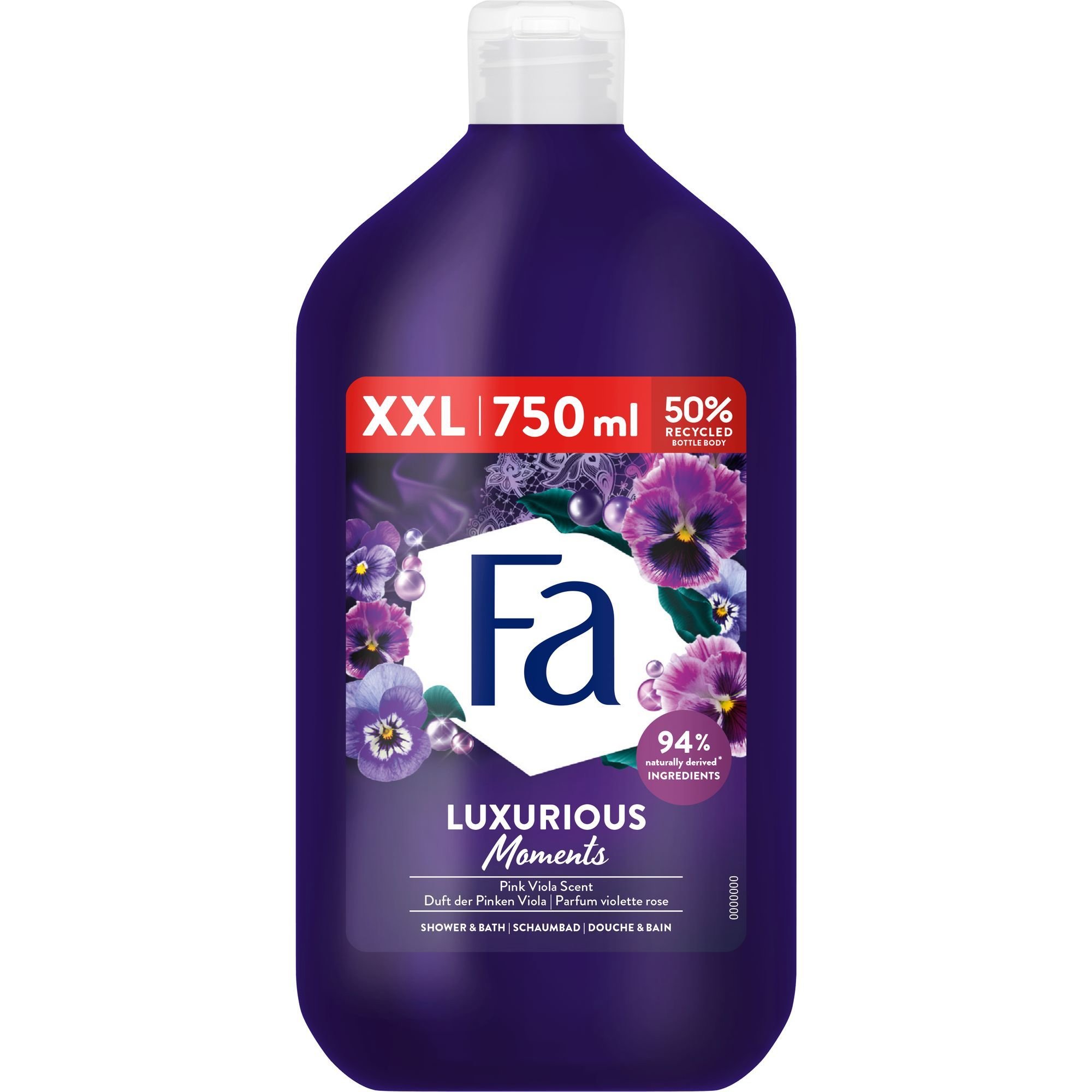 FA Fa Luxurious Moments Pink Viola Hair & Body Wash Αναζωογονητικό Αφρόλουτρο για Σώμα & Μαλλιά με Άρωμα Ροζ Βιόλας 750ml