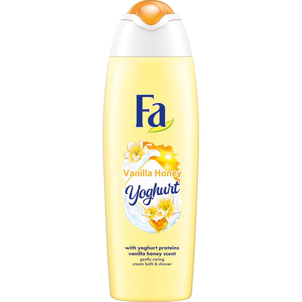 Fa Foam Bath Yoghurt Vanilla Honey Κρεμώδες Αφρόλουτρο με Απαλό Άρωμα, Παρέχει μια Μοναδική Αίσθηση Απαλότητας στο Δέρμα 750ml