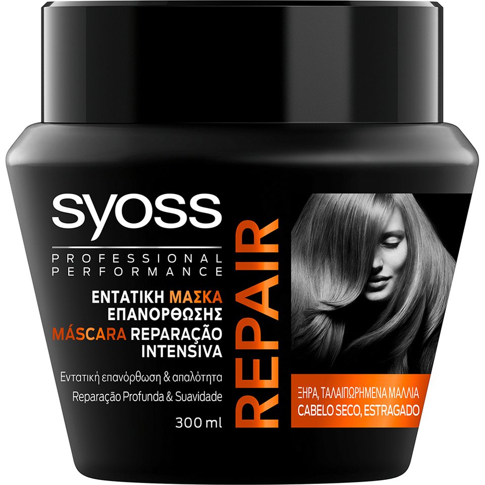 Syoss Mask Repair Επαγγελματική Μάσκα Εντατικής Επανόρθωσης για Ξηρά Ταλαιπωρημένα Μαλλιά 300ml