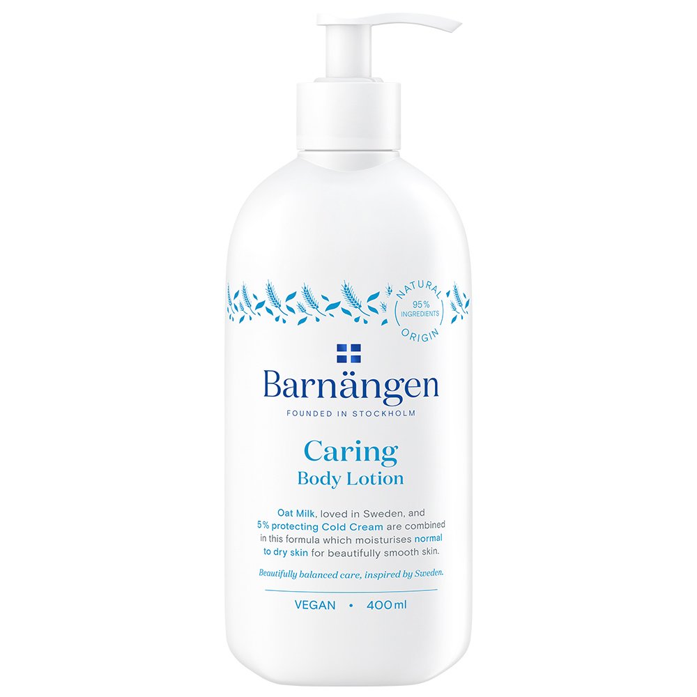 Barnangen Body Lotion Caring Γαλάκτωμα Σώματος με Γάλα Βρώμης & 5% Cold Cream για Κανονικές Προς Ξηρές Επιδερμίδες 400ml