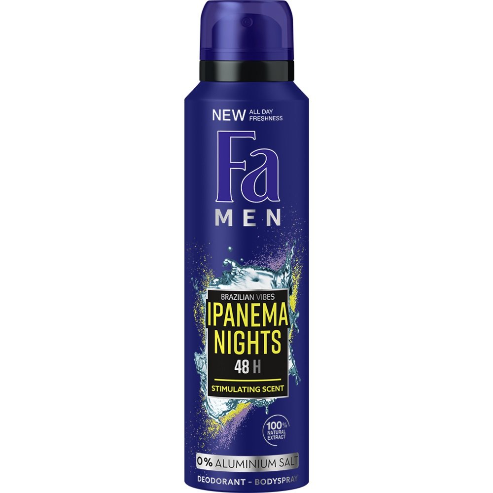 Fa Men Deodorant Spray Ipanema Nights 48H Ανδρικό Αποσμητικό, Μέγιστη Φρεσκάδα & Άρωμα Μεγάλης Διάρκειας 150ml