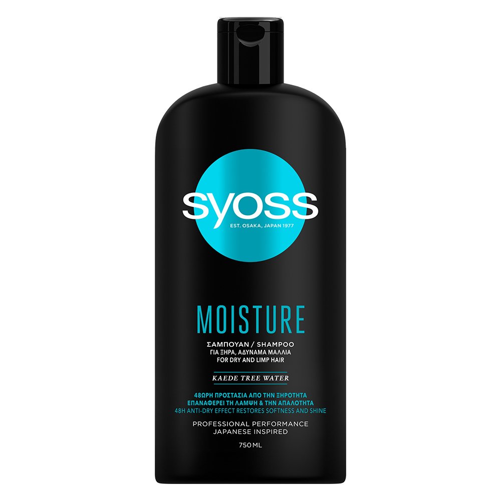 Syoss Moisture with Kaede Tree Water Σαμπουάν Ενυδάτωσης για Ξηρά & Αδύναμα Μαλλιά 750ml