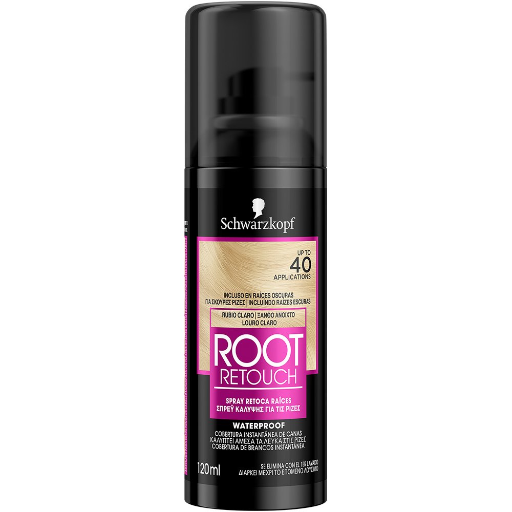 Root Retouch Rubio Claro Spray που Καλύπτει τα Λευκά στις Ρίζες, Ξανθό Ανοιχτό 120ml