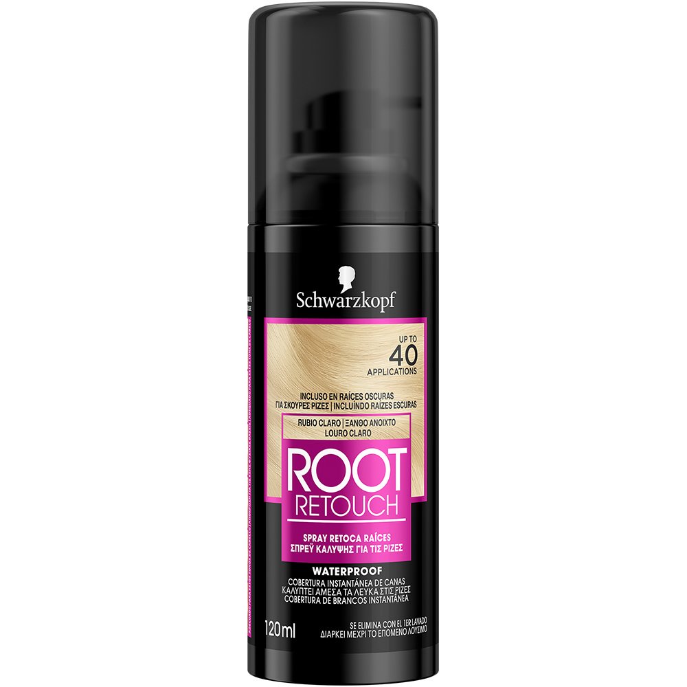 Schwarzkopf Root Retoucher Spray που Καλύπτει τα Λευκά στις Ρίζες, Ξανθό Ανοιχτό 120ml