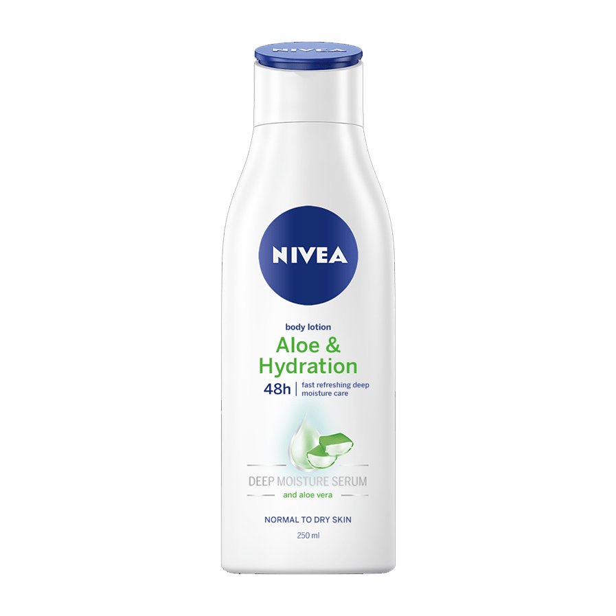Nivea Body Aloe Hydration Lotion 48h Fast Refreshing Deep Moisture Care Ενυδατική Λοσιόν Σώματος με Aloe 250ml