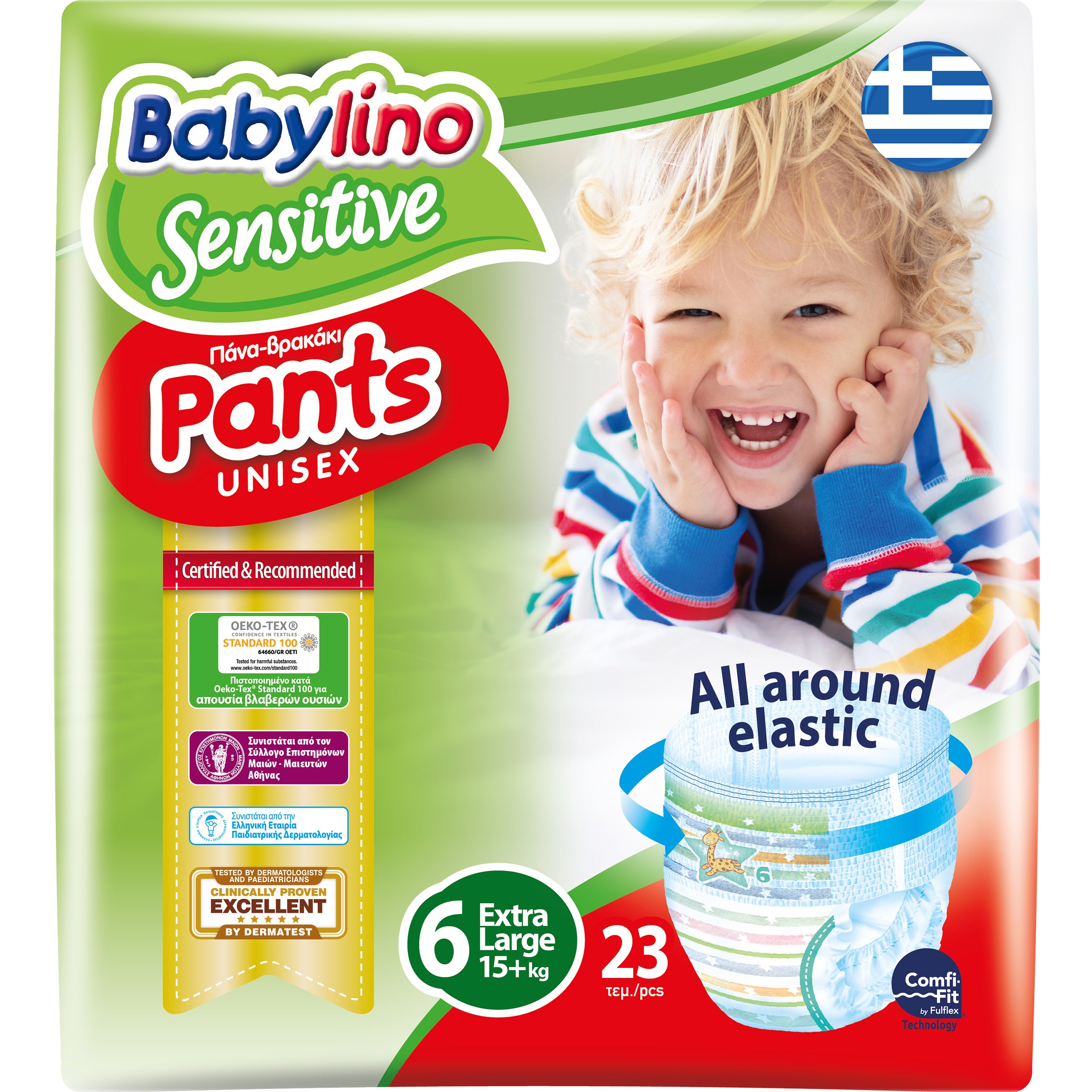 Babylino Sensitive Pants Unisex No6 Extra Large (15+kg) 23 πάνες
