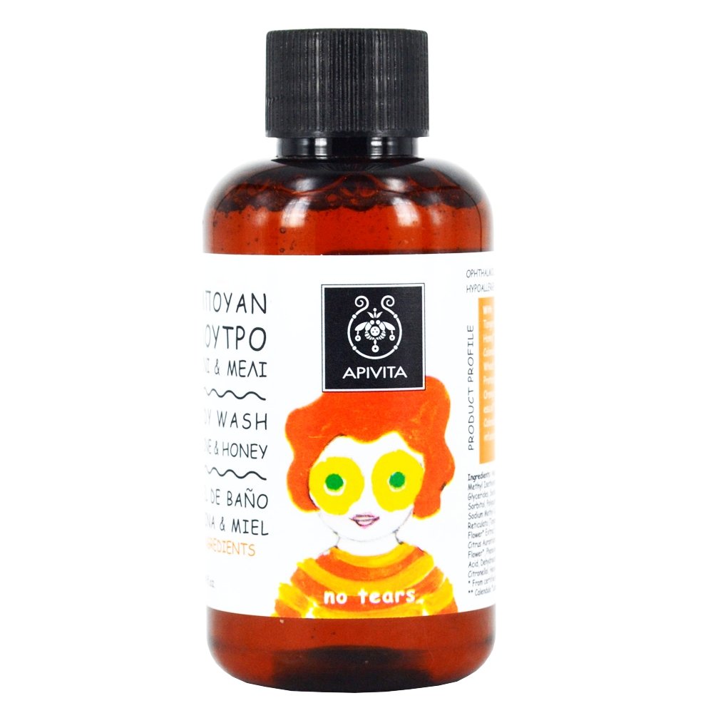 Apivita Mini Hair & Body Wah Kids Σαμπουάν & Αφρόλουτρο με Μανταρίνι & Μέλι 75ml