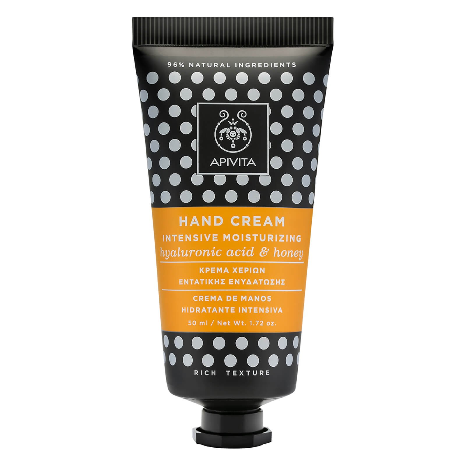 Apivita Hand Cream Intensive Moisturizing With Hyaluronic Acid & Honey Κρέμα Χεριών Εντατικής Ενυδάτωσης Πλούσιας Υφής 50ml