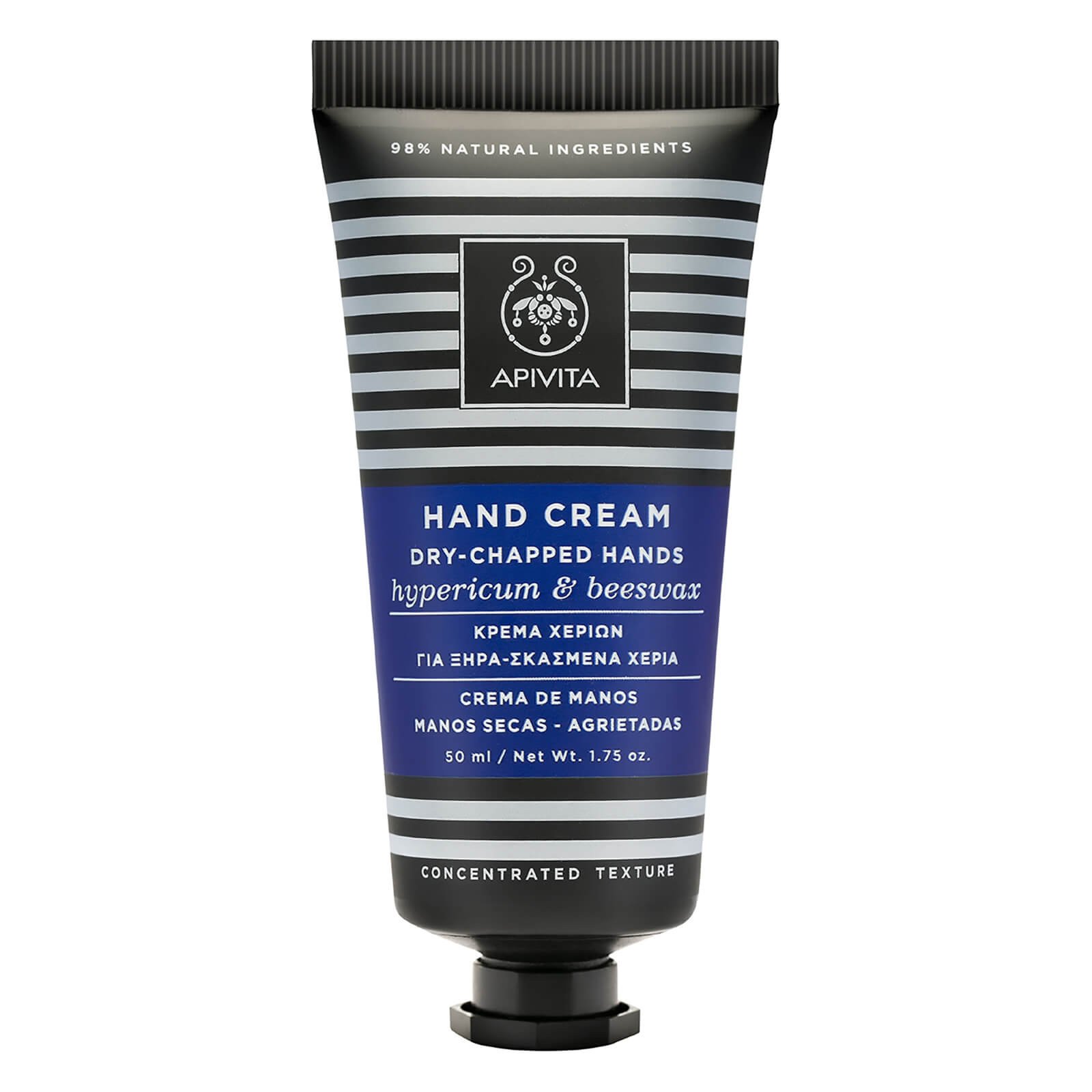 Apivita Hand Cream For Dry-Chapped Hands With Hypericum & Beeswax Κρέμα για Ξηρά Σκασμένα Χέρια Συμπυκνωμένης Υφής 50ml