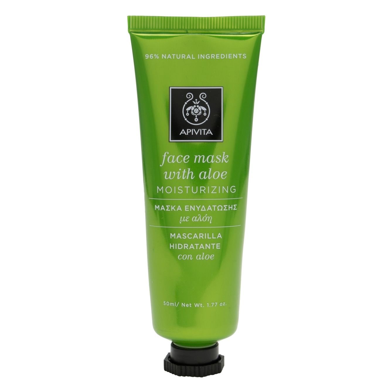 Apivita Face Mask With Aloe Μάσκα Ενυδάτωσης με Αλόη, Ιδανική για Αφυδατωμένη Επιδερμίδα 50ml