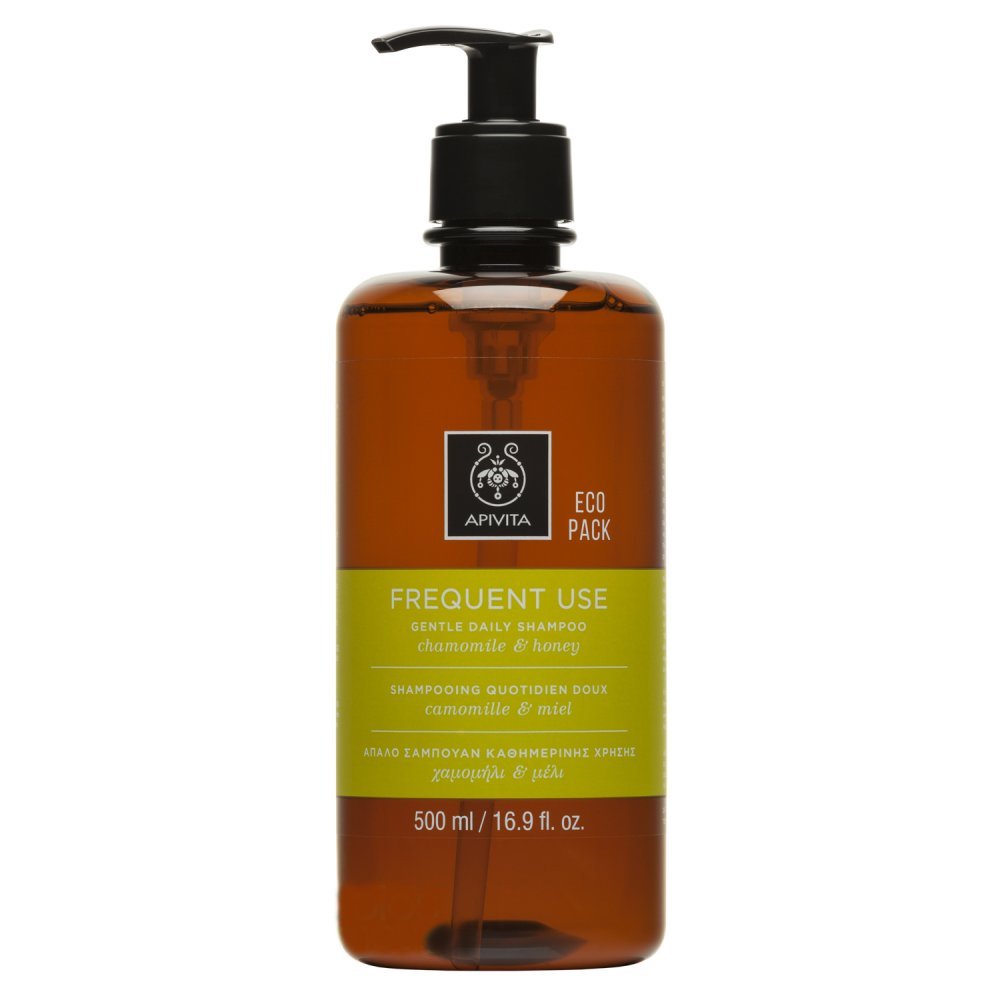 Apivita Frequent Use Gentle Daily Shampoo With Chamomile & Honey Απαλό Σαμπουάν Καθημερινής Χρήσης με Χαμομήλι & Μέλι 500ml