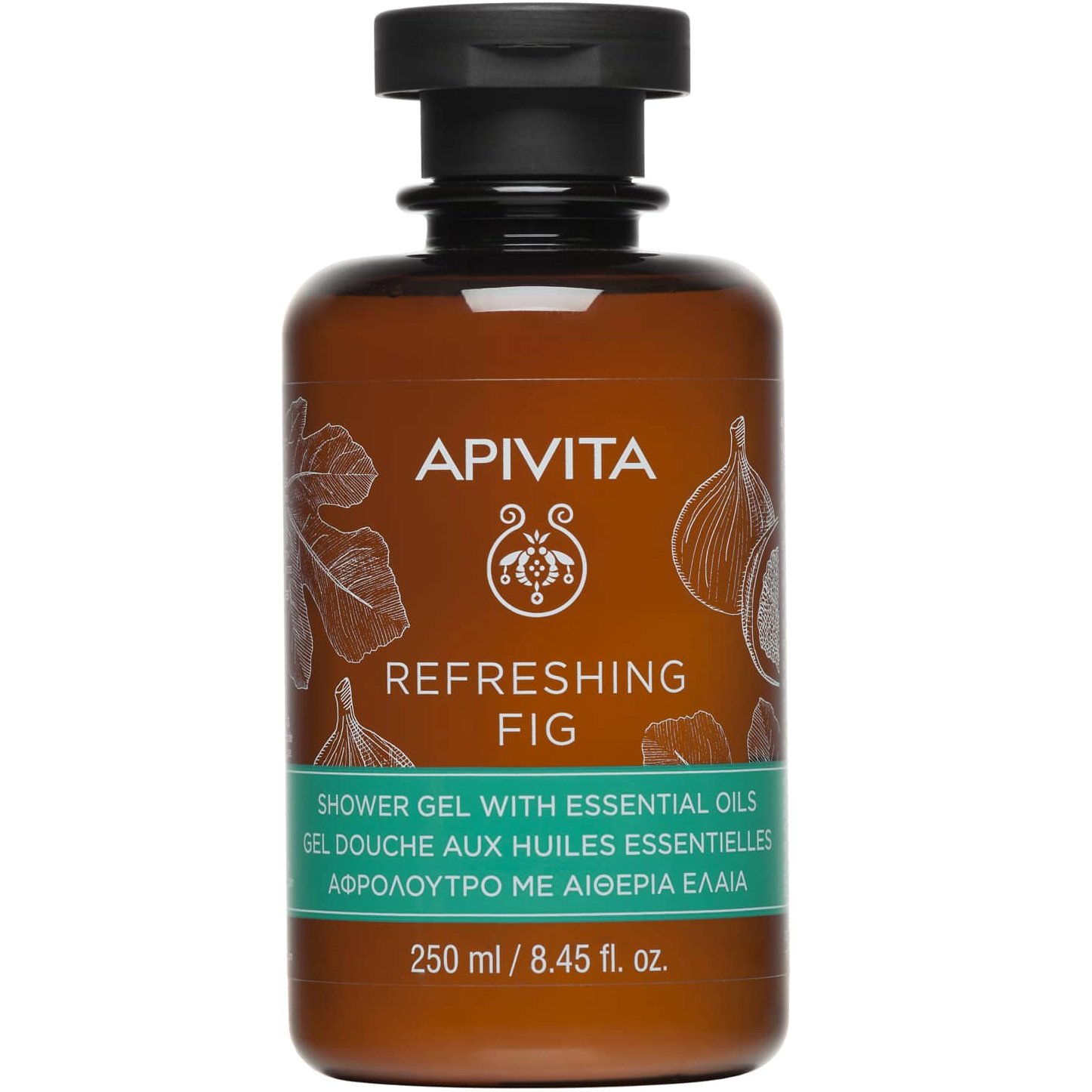Apivita Refresing Fig Shower Gel με Essential Oils Αφρόλουτρο Με Σύκο & Αιθέρια Έλαια 250ml