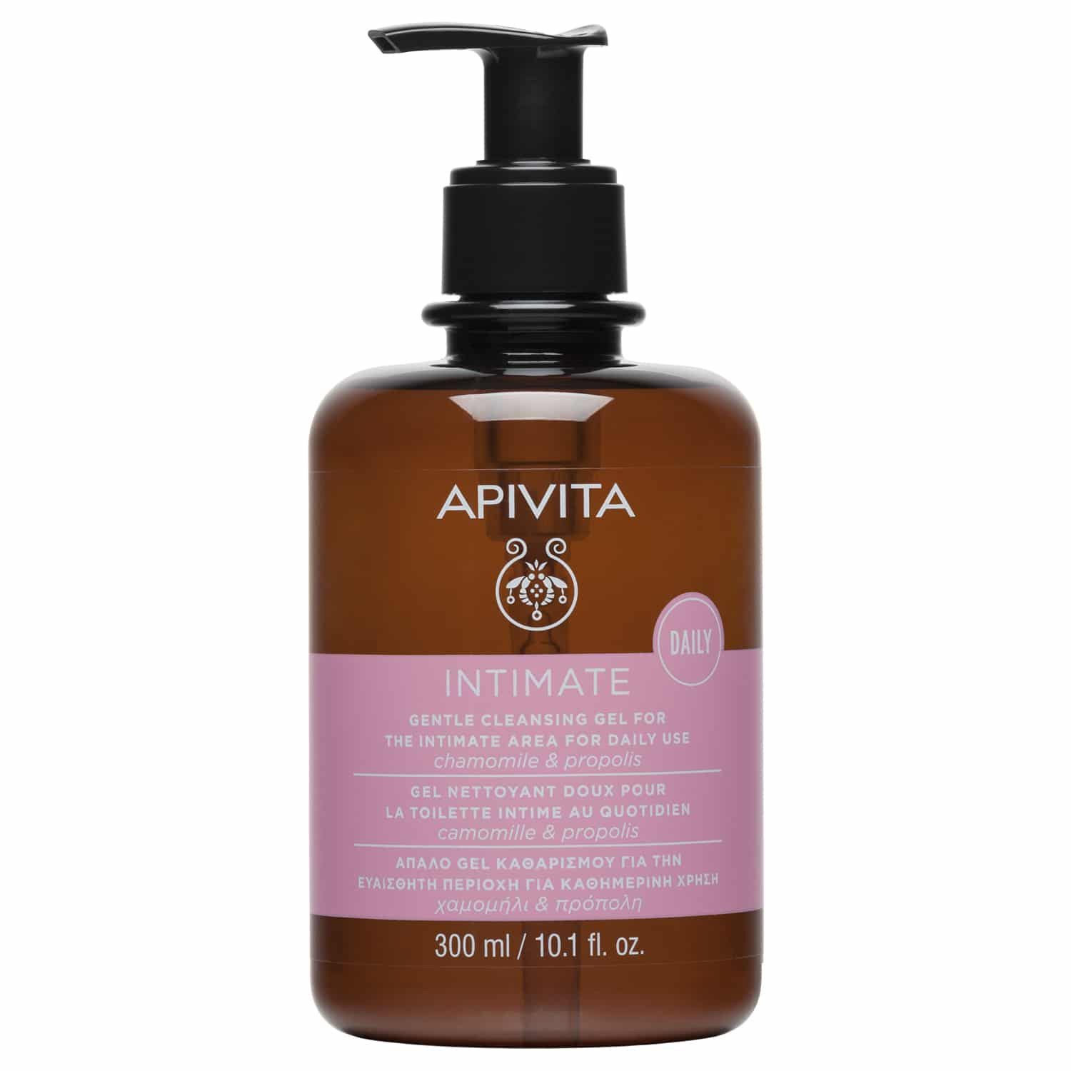 Apivita Intimate Daily Gentle Cleansing Gel for Intimate Area Απαλό Gel Καθαρισμού για την Ευαίσθητη Περιοχή 300ml