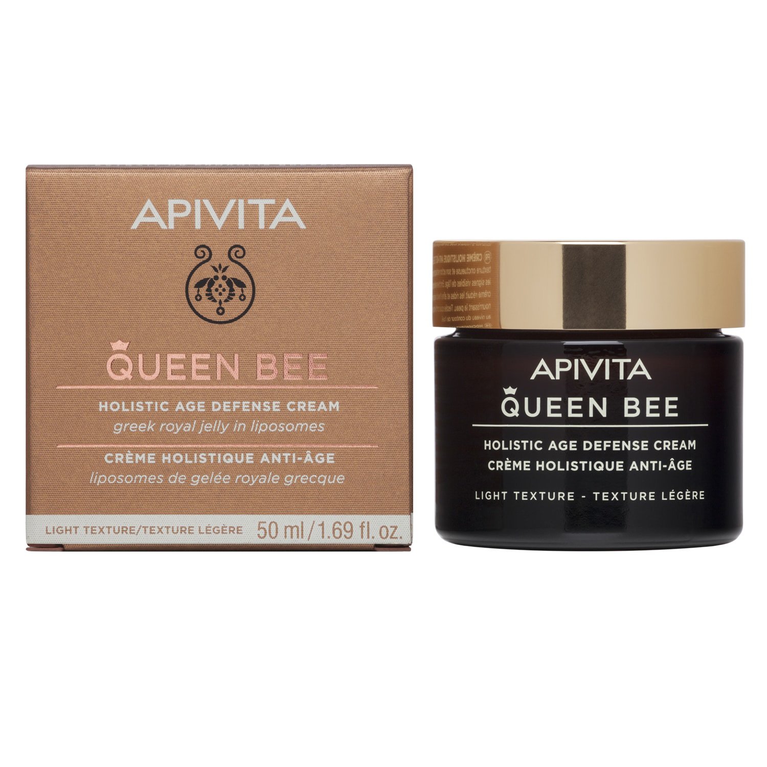 Apivita Queen Bee Holistic Age Defence Day Cream With Greek Royal Jelly in Liposomes Legere 50ml