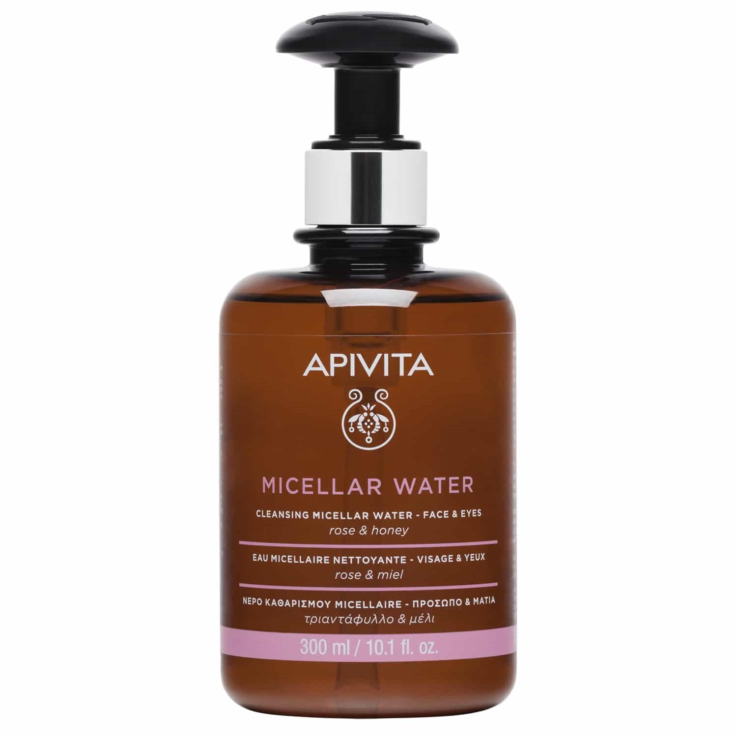 Apivita Micellar Water Face & Eyes Νερό Καθαρισμού για Πρόσωπο & Μάτια με Τριαντάφυλλο & Μέλι 300ml