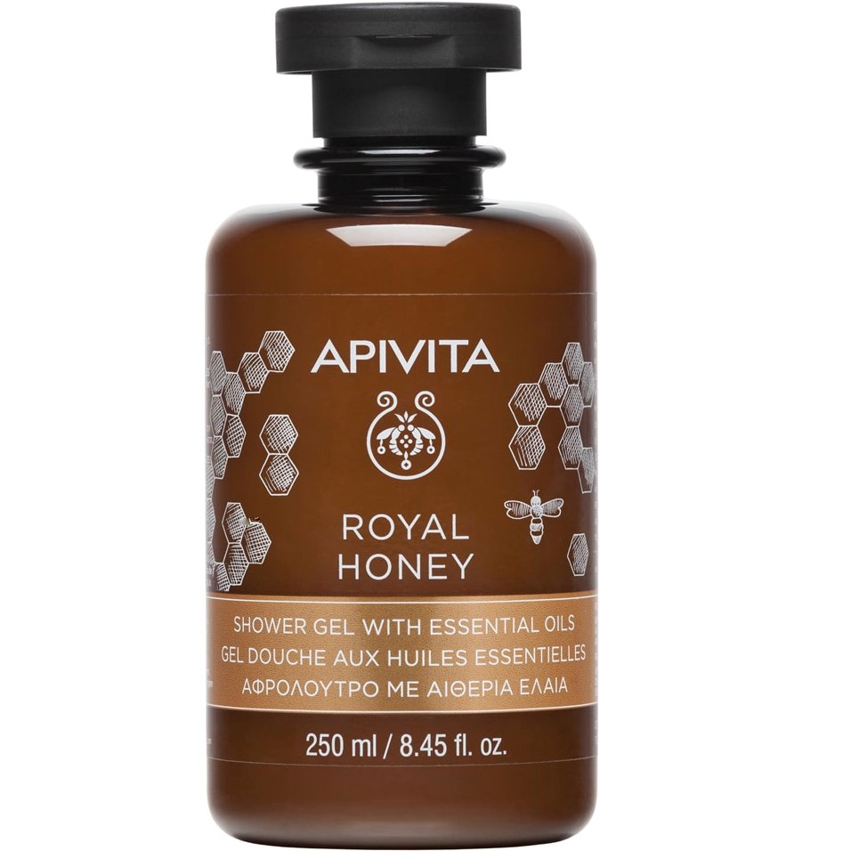 Apivita Royal Honey Shower Gel με Essential Oils Κρεμώδες Αφρόλουτρο με Αιθέρια Έλαια & Μέλι 250ml